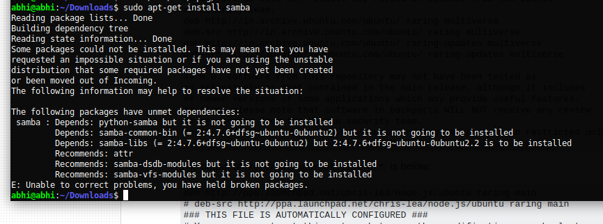 remove samba ubuntu 18.04